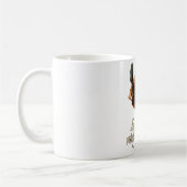 Moine bouddhiste en combat コーヒーマグカップ (左)