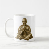 Moine bouddhiste sagesse コーヒーマグカップ (左)