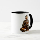 moine tibétain méditant マグカップ (正面右)