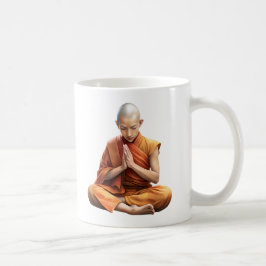 Moine Zen Méditation コーヒーマグカップ