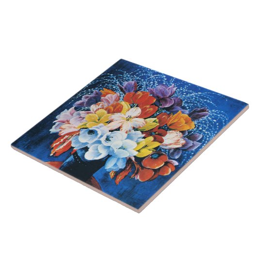 Moise Kisling, Bouquet of Tulips, タイル (側面)