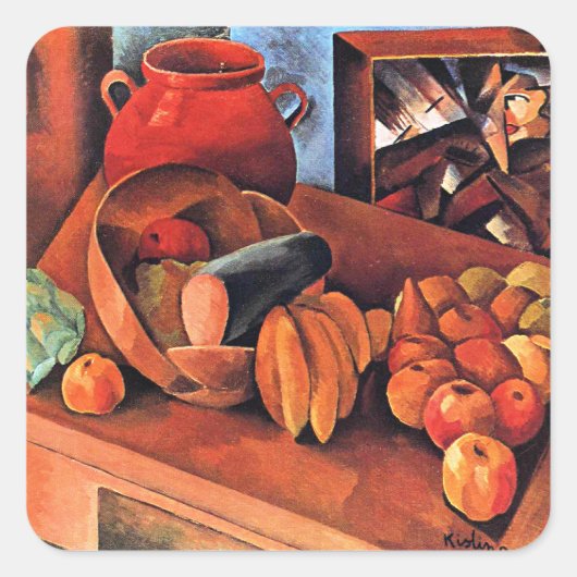 Moise Kisling, Still Life with Fruit, スクエアシール (正面)