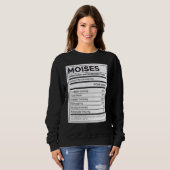Moises栄養情報問題解決懸命 スウェットシャツ (正面フル)
