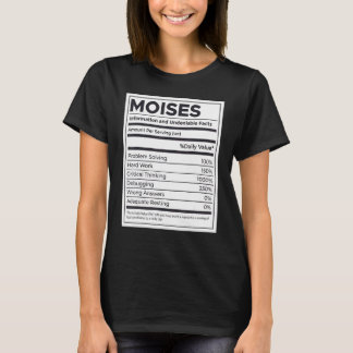 Moises栄養情報問題解決懸命 Tシャツ