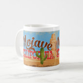 Mojaveカリフォルニアカートゥーンデザートヴィンテージトラベル コーヒーマグカップ (正面左)