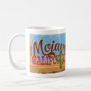 Mojaveカリフォルニアカートゥーンデザートヴィンテージトラベル コーヒーマグカップ