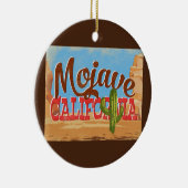 Mojaveカリフォルニアカートゥーンデザートヴィンテージトラベル セラミックオーナメント (右)