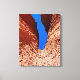 Mojave Canyon – Vertical Desert Sky キャンバスプリント