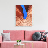 Mojave Canyon – Vertical Desert Sky キャンバスプリント (インサイチュ (リビング))