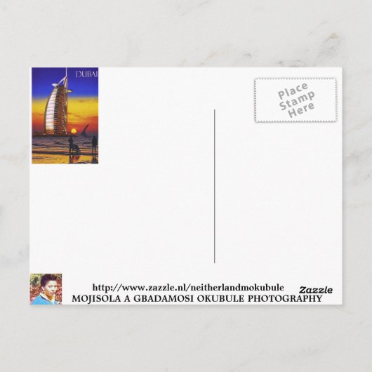 MOJI A OKUBULE ART WORK 2011 ポストカード (裏面)