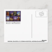 MOJISOLAによるイギリスのロンドンからの挨拶 ポストカード (裏面)