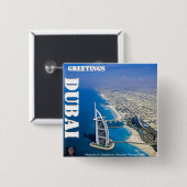 MOJISOLA A GBADAMOSIによるドバイからの挨拶 缶バッジ (正面&裏面)