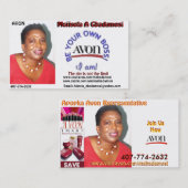 MOJISOLA A GBADAMOSI (APOPKA AVONの代表) 名刺 (正面/裏面)