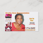 MOJISOLA A GBADAMOSI (APOPKA AVONの代表) 名刺 (裏面)