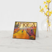 MOJISOLA A GBADAMOSI - OKUBULEによるアフリカの人々 カード (黄色い花)