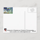 Mojisola Gbadamosiによるドバイからの挨拶 ポストカード (裏面)