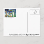 Mojisola Gbadamosiによるドバイからの挨拶 ポストカード (裏面)