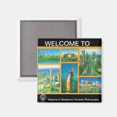 MOJISOLA GBADAMOSI OKUBULEにようこそRO DUBAIL マグネット (正面/裏面)