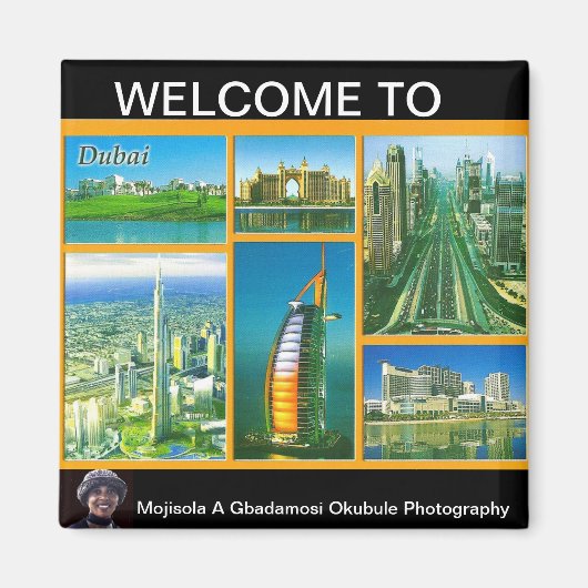 MOJISOLA GBADAMOSI OKUBULEにようこそRO DUBAIL マグネット (正面)