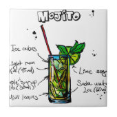 Mojitoのカクテルのレシピ タイル (正面)