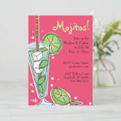 Mojitoのパーティの招待状 招待状 (スタンド正面)