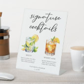 Mojitoウイスキー酸っぱいシグネチャーカクテルメニュー 台座サイン (インサイチュ)