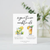 Mojitoピニャコラダシグネチャーカクテルメニュー (スタンド正面)