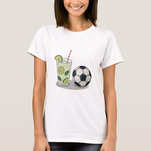 Mojito and soccer ball tシャツ (正面)
