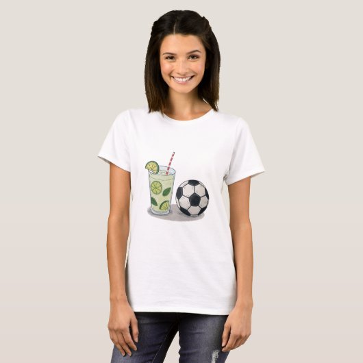 Mojito and soccer ball tシャツ (正面フル)