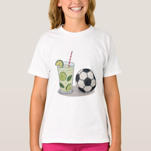 Mojito and soccer ball tシャツ (正面)