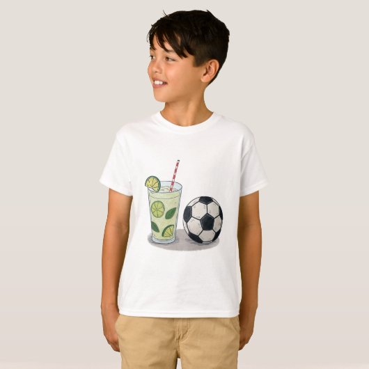 Mojito and soccer ball tシャツ (正面フル)