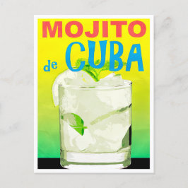 Mojito de Cubaヴィンテージ旅行はがき ポストカード