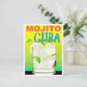 Mojito de Cubaヴィンテージ旅行はがき ポストカード (スタンド正面)