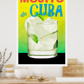 Mojito de Cubaヴィンテージ旅行ポスター ポスター (キッチン)