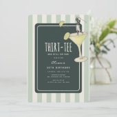 Mojito Golf Themed 30th Birthday 招待状 (スタンド正面)