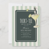 Mojito Golf Themed 30th Birthday 招待状 (正面)