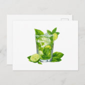 mojito illustration ポストカード (正面/裏面)