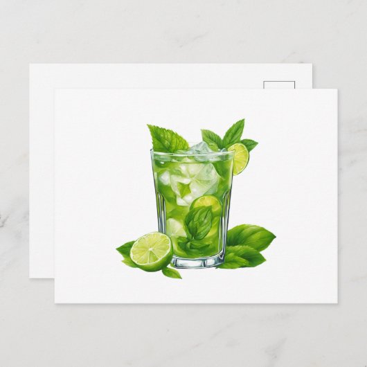 mojito illustration ポストカード (正面/裏面)