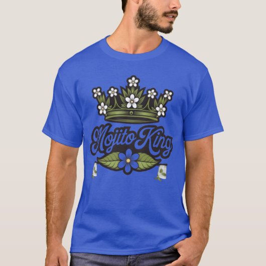 Mojito King Loves Mojitos Boys Gifts retro Tシャツ (正面)