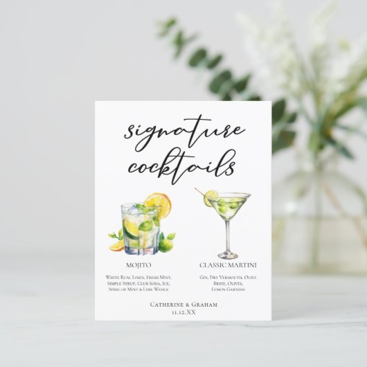 Mojito Martiniのシグニ結婚チャーカクテルメニュー (スタンド正面)