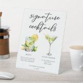 Mojito Martiniのシグニ結婚チャーカクテルメニュー 台座サイン (インサイチュ)