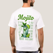 Mojito T-Shirt – Fresh Mint & Lime Cocktail Tシャツ (裏面)