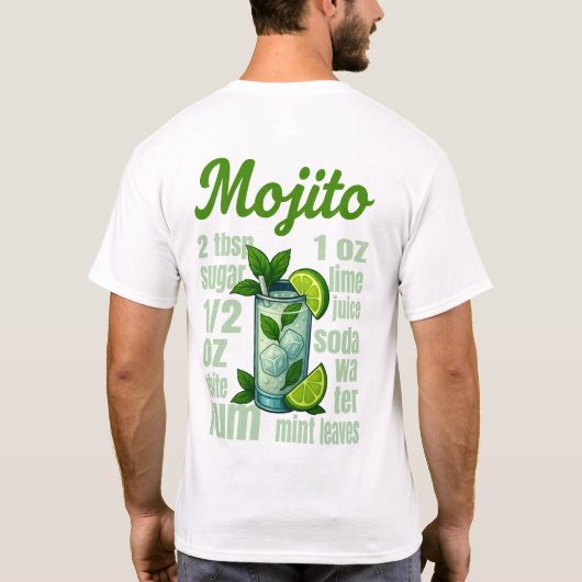 Mojito T-Shirt – Fresh Mint & Lime Cocktail Tシャツ (裏面)