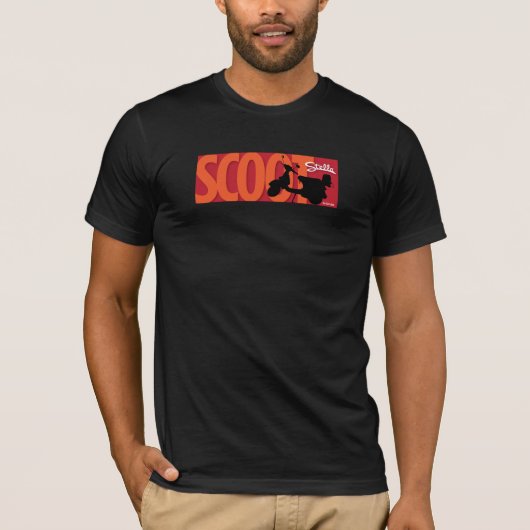 Mojoのクラシックは黒のステラのワイシャツをScoot Tシャツ (正面)