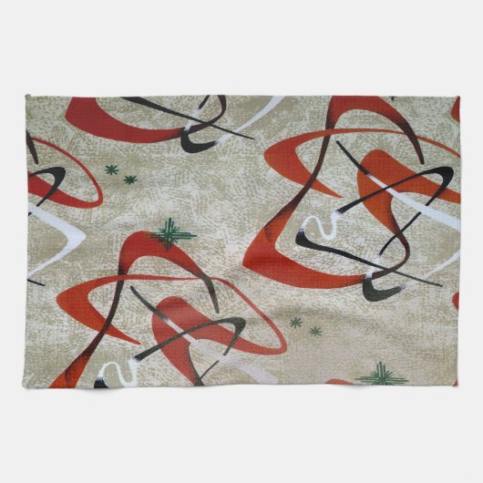 MoJoの台所タオル: ブーメラン2 -草原は上がりました キッチンタオル (横)