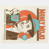 Mojoの男らしいコーヒー フリースブランケット (正面(横))