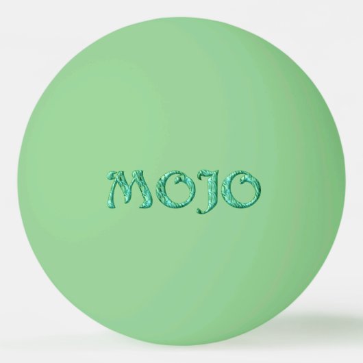 Mojoグリーングロー1つ星ピンポンボール 卓球ボール (正面)
