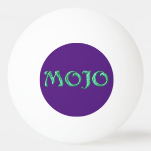 Mojoグリーンパープル白1つ星ピンポンボール 卓球ボール