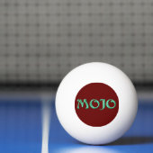 Mojoグリーンレッド白1つ星ピンポンボール 卓球ボール (ネット)