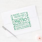 Mojoホワイトスクエアステッカー スクエアシール (封筒)